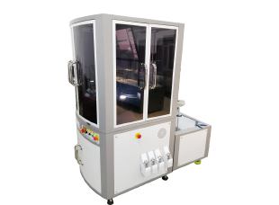 Glass disc visual inspection machine